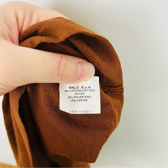 Malo Italy Brown Short Sleeve Polo - Picture 7 of 7